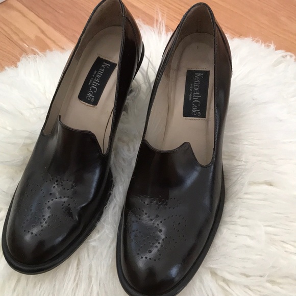 Kenneth Cole dark brown heels - Picture 1 of 8